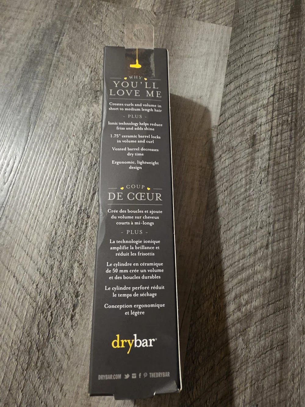 Drybar Half Pint Ceramic Round Brush - Yellow/Black